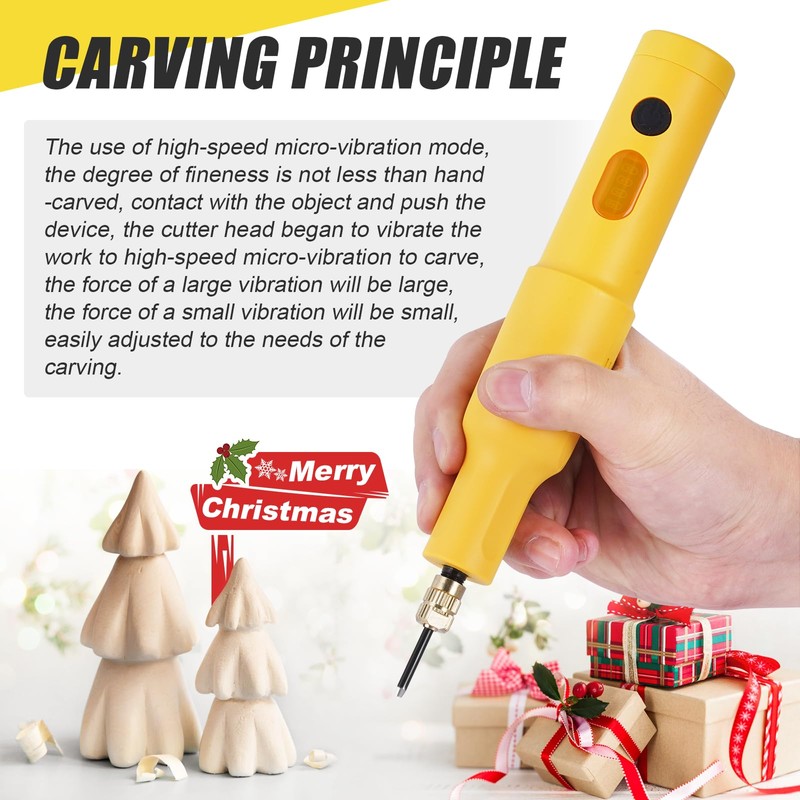 YUCHENGTECH Electric Wood Chisel Carving Tool Electric Woodworking Carving Chisel