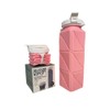 FlexiHydrate 620ml Outdoor Running Folding Water Bottle (Pink)