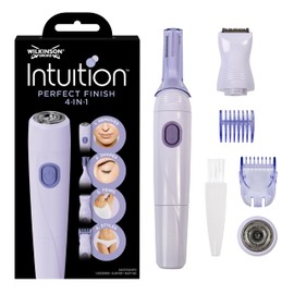 Wilkinson Sword Wilkinson Sword - Intuition Perfect Finish 4in1 elektrischer Damen Trimmer für Körper, Bikinizone, Gesichtshaare und Augenbrauen