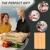 Extra Large Bamboo Board Charcuterie Non Slip Feet Over Sink
