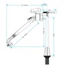 SPARES2GO 1/2" Bottom Entry Valve Straight Toilet Cistern Filling Inlet