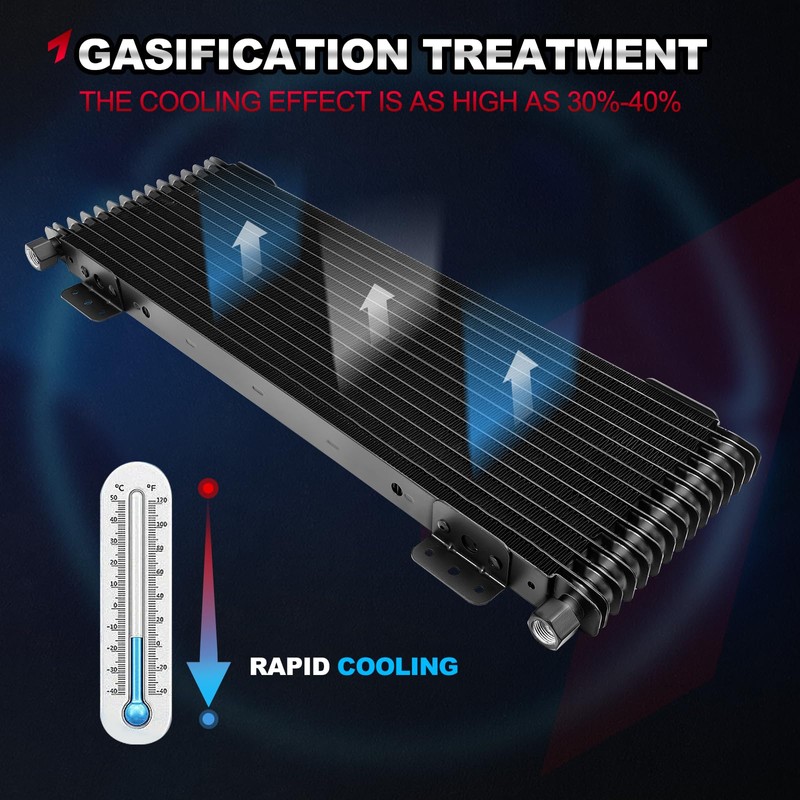 TEMSONE low pressure drop trans cooler,40k Transmission Oil Cooler LPD47391
