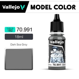 Model Color 159 Dark Seagrey Matt (17ml) Vallejo Acrylic Paints Painting Diorama Figure Plastic Model Gundam Accessories / 모델컬러 159 Dark Seagrey Matt (17ml) 바예호 아크릴 도료 도색 디오라마 피큐어 프라모델 건담 용품