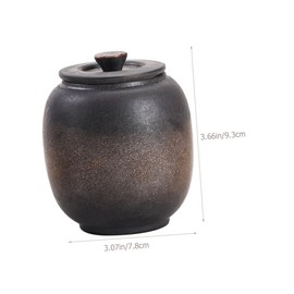 GLEAVI Ceramic Tea Canister with Glaze Airtight Sugar Container Large Desktop Organizer for Loose Tea and Sugar Stylish and for Home Decor