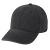 Cotton Twill Pigment-Dyed Sunbuster Ball Cap (Black)