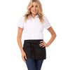 Chef Works Unisex Waitress Apron, Black, One Size