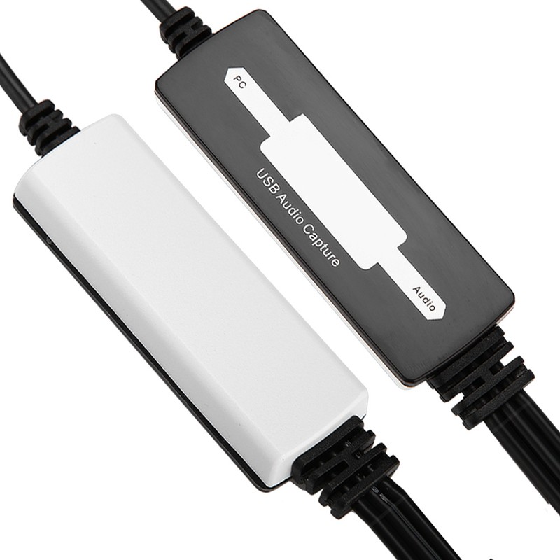 USB Audio Capture Recorder Card Converts Turntables Cassettes to MP3/WAV