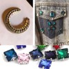 50pcs Square Claw Sew on Glass Rhinestones Crystals with Hole