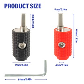 BOJACK Amp Input Reducer 4 Gauge to 8 Gauge Reducer Car Stereo Power/Ground GA adapters with Red/Black Silicon Covers and Hex Tool for Car Audio Systems (Pack of 4)