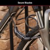 Master Lock Black Set Your Own Combination Bike Lock, Metal