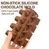 Chocolate Molds Silicone 2Pcs Cute Candy Molds 24 Cavities Deep