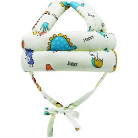 Baby Head Protector Infant Helmet No Bumps Safety Head Cushion for Crawling Walking Running, Adjustable Toddler Head Protector Safety Headguard (Colorful Dinosaur)
