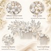 Wedding Pearl Leaf Hairpin Bridal Hairpin Handcrafted Flower Headband For