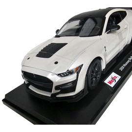 xcarpro Maisto 2020 Mustang Shelby GT500 Special Edition diecast car White and Black