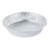 Aluminum Foil Plate Round Disposable Recyclable Containers with Straight Walls