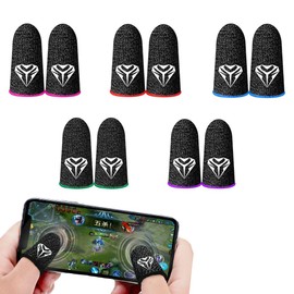 ZLTXMY Finger Sack, Game, Seamless, Sound Game, Finger Sack, Smartphone Game, Ultra High Sensitivity, Ultra Thin Silver Fiber, Fingerprint, Anti-Static, Anti-Slip, Anti-slip, Anti-Skat, Prevents
