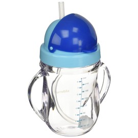 Kidsme Tritan Sippy - Taza con pajita pesada, color azul