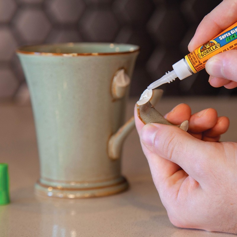 Gorilla Super Glue Gel, Clear Glue, Four 3 Gram Tubes