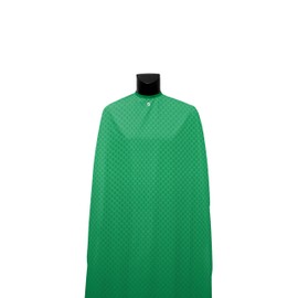 Illuzien Green Ski Mask PRO Barber Cape, Hair Cut Drape, Water-Resistant Barber Accessories, Professional Cape