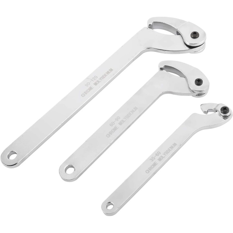 8milelake 8Pcs Adjustable Hook & Pin Spanner Wrench Tool Set