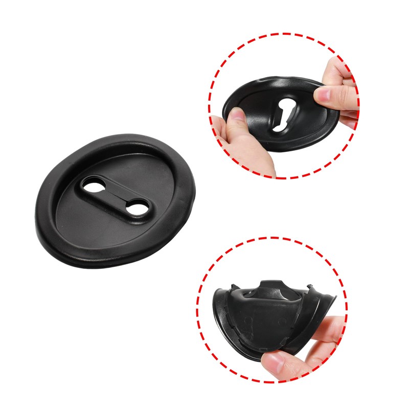 YUYUDEHM 4PCS Silicone Car Door Latch Protector, Car Door Lock