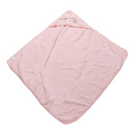 Toalla de bebé, Toalla de Baño de bebé con Capucha Grande de Forma Linda Material de Terciopelo de Coral Rosa para Recién Nacido Niño Niña