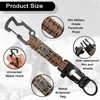 DDOUT Heavy Duty Paracord Badge Lanyard and Keychain with USA