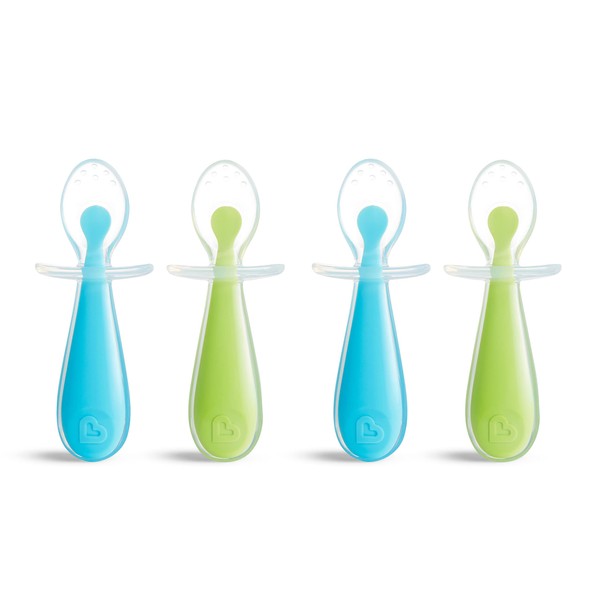 Munchkin® Silicone Scoop™ Trainer Spoons with Choke Guard for Baby