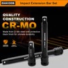 DAKCOS 1/2" Impact Socket Extension Bar Set, 3 Pieces Extensions