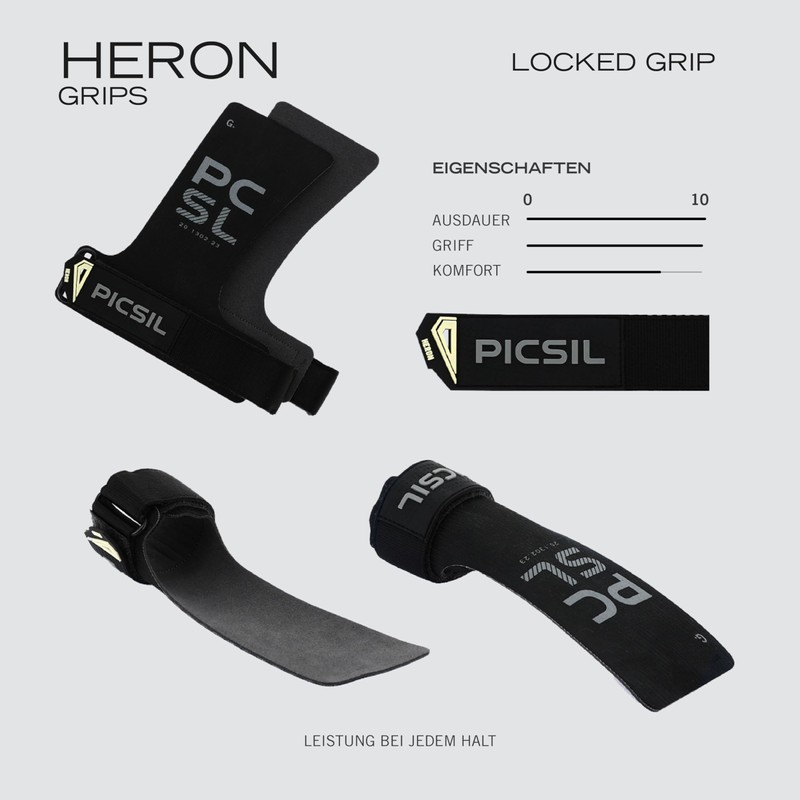 PICSIL Heron Grips, Complete Hand Protection, With and Without Magnesium,