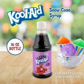 Kool-Aid Grape Snow Cone Syrup, 16 Fl Oz (473ml) KASCSYRP16GRP