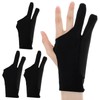 4pcs Digital Drawing Glove,3-Layer Two-Finger Artist Gloves for Right Hand