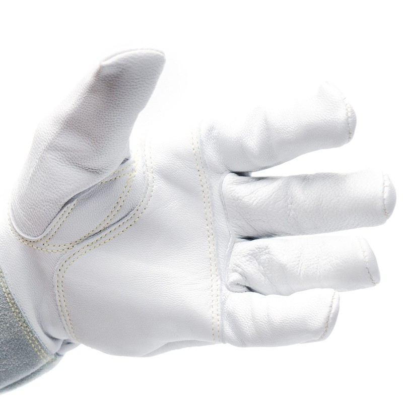 Defiant Metal TIG Welding Gloves - Premium White Goatskin Leather