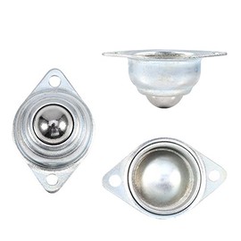 Ball Castors, 5 Pieces Ball Castors, Iron Ball Transfer Storage Unit, Universal Furniture Castors, Base Metal Ball Bearing for Furniture, Luggage, Sliding Sledge, Diameter 15 mm