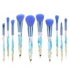 Kit de 10 Brochas de Mango Cristal Chandelier Azul
