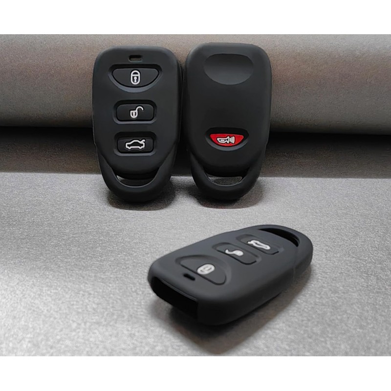 Silicone Rubber Key Fob Cover Compatible with 2006-2020 Hyundai Accent