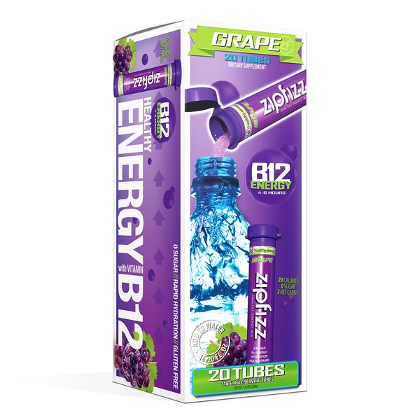 Zipfizz Healthy Energy Drink Mix, Hydration with B12 and Multi