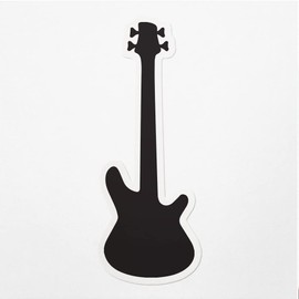 Decal Stickers Of Bass Guitar Silhouette Premium Indoor (No Waterproof) Vinyl Decal Stickers For Laptop Phone Accessory Helmet Car Window Mug Tuber Cup Door Wall Decoration ANDVER3009000BL110422