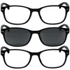 TruVision Readers 9505 2 Black/1 Tinted Black +2.50-3 Pack