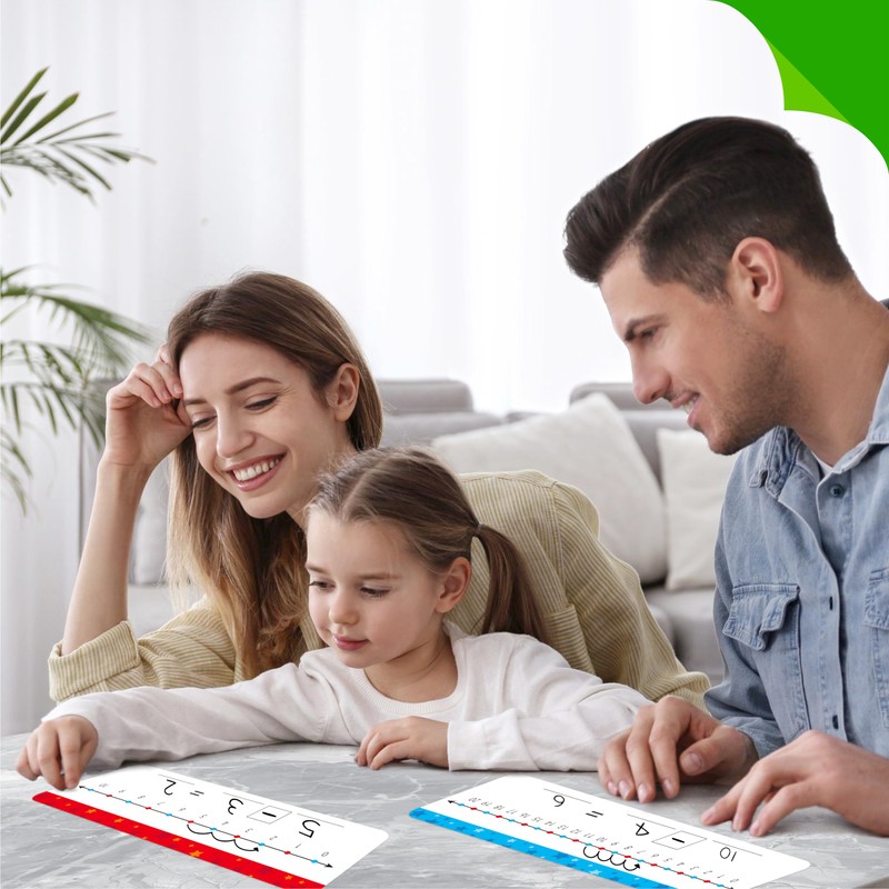15 PCS Number Line Dry Erase Boards, Double Sided Writable