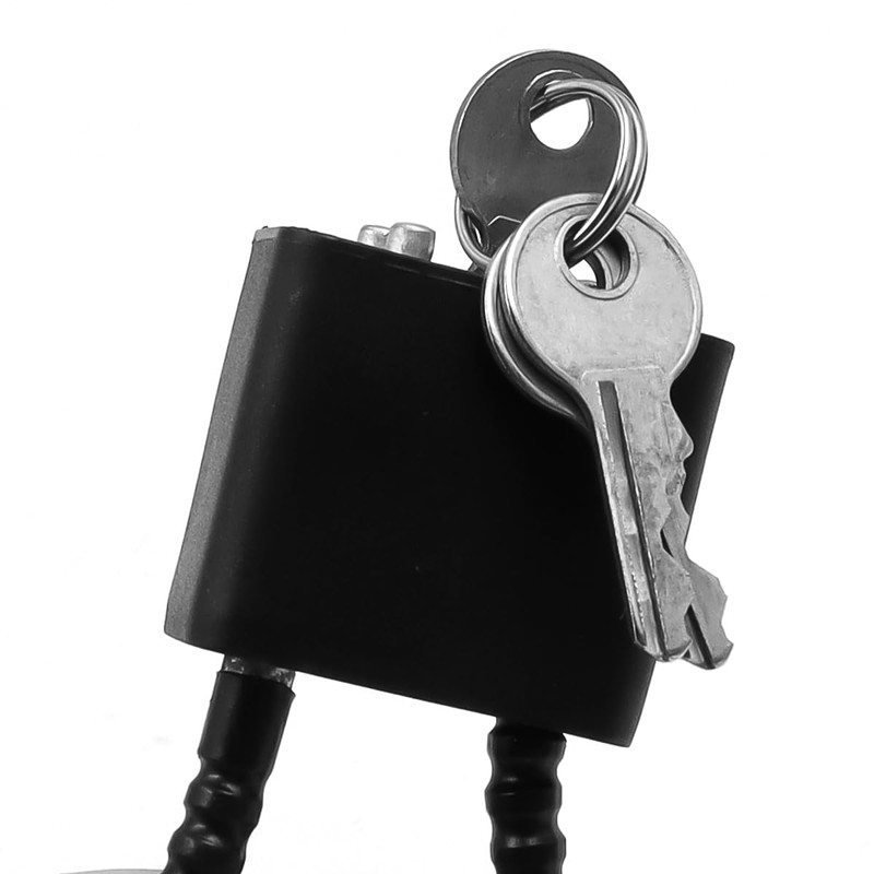 Namvo 3Pcs Heavy Duty Padlock with Key and Wire Rope