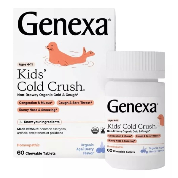 Genexa Remedio Para Niños #1 Resfrios Estornudos Tos 60 Tabletas