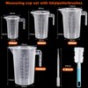 Realure 4 Pcs/4 Sizes Measuring Jugs Cups with Scale &