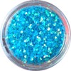Nail Ssen Nail Art Hexagonal Glitter 0.8MM KR-26 Rainbow Blue / 네일쎈 네일아트 육각글리터 0.8MM KR-26 레인보우 블루