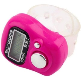Rose Mini Digital Finger Ring Tally Counter, LCD