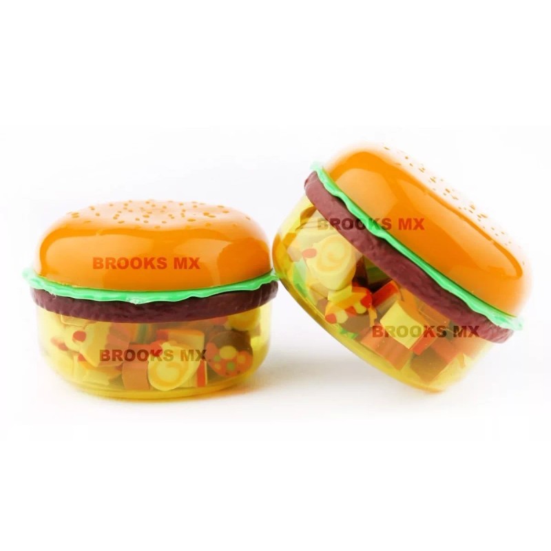 Laxia 2 Estuches Hamburguesa Con Gomas Mini Aroma Kawaii Borrador