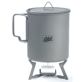 Esbit 11.5g (0.4 Ounce) Ultralight Folding Titanium Stove for Use with Solid Fuel Tablets