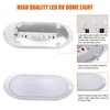 Facon 12V LED Bright RV Pancake Light Surface Mount, DDS01-008,