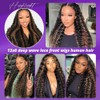 Highlight Deep Wave Lace Front Wigs Human Hair 20 Inch