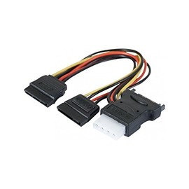 EXC 147557 SATA Power to Molex 4-Pin Cable - Black